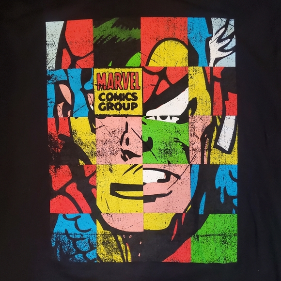 Marvel Tshirt Mens XL Black 100% Cotton EUC - Picture 2 of 4